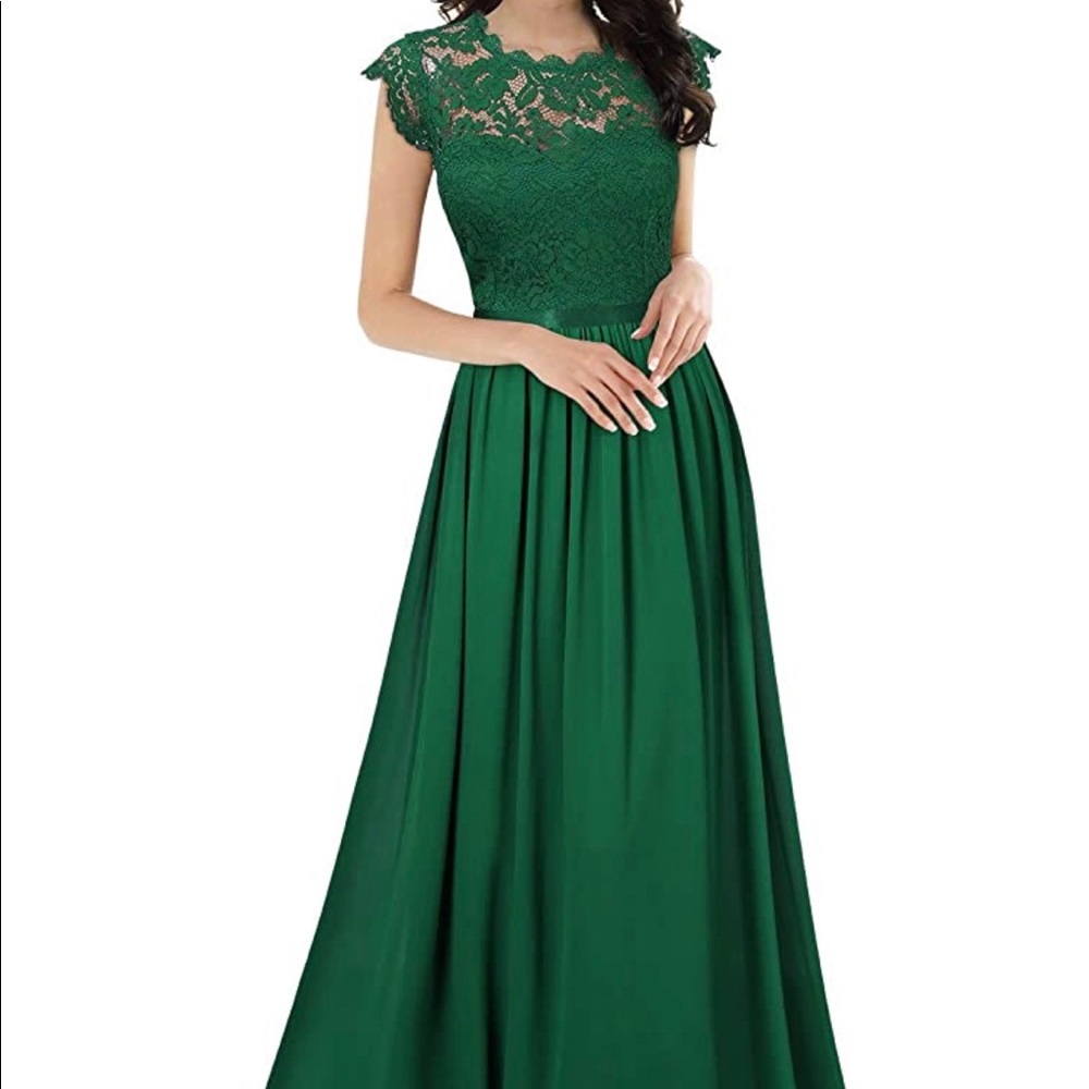 Green Maxi Dress/ Prom
